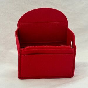 Louis Vuitton Palm Springs mini backpack felt bag insert - red (only)